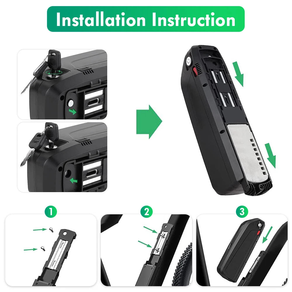 48v 13Ah eBike Battery